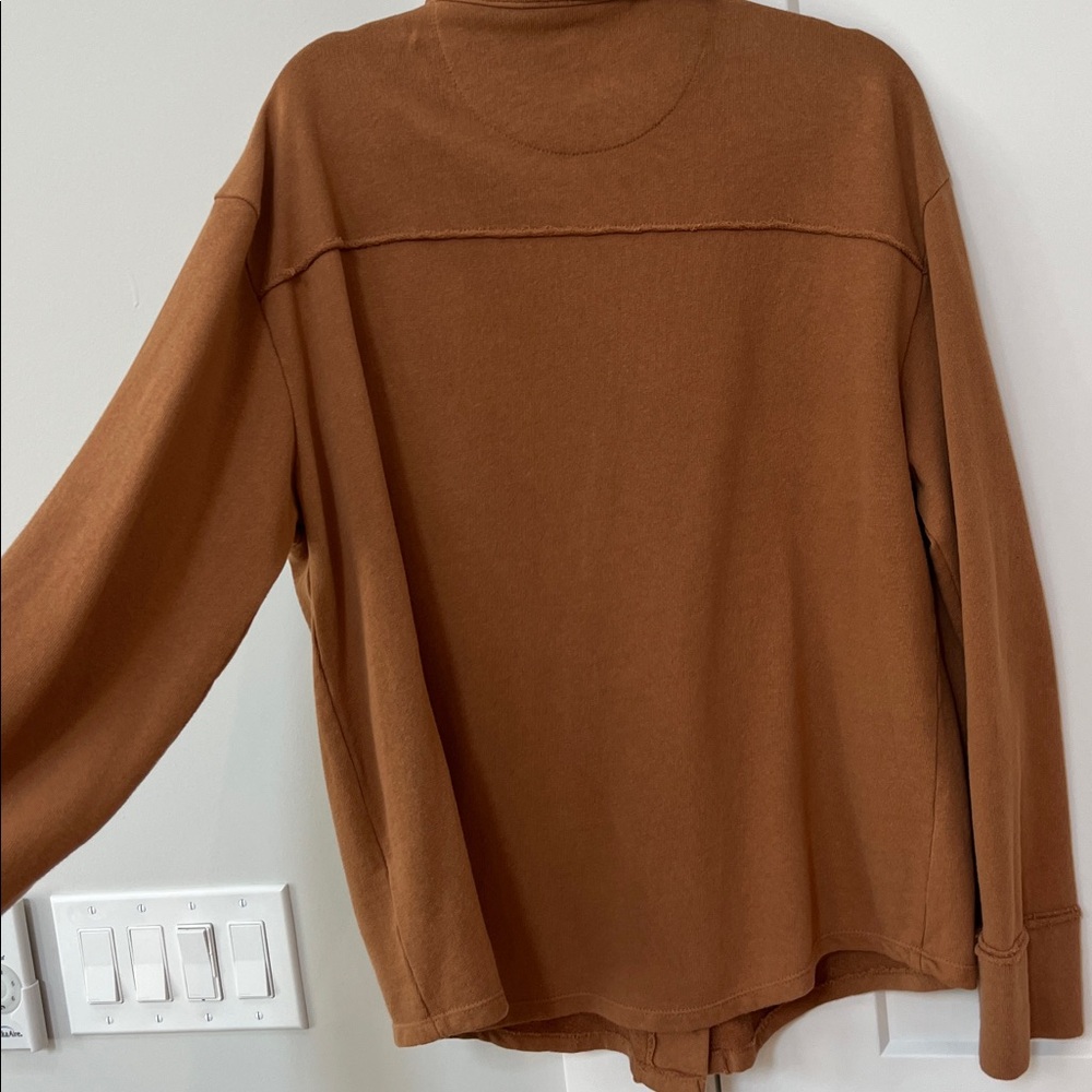 Kensie Rust-Brown Button Utility Jacket - image 3